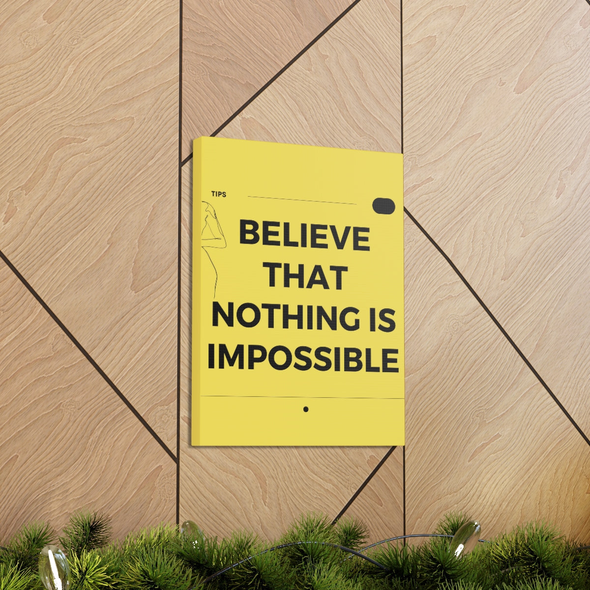 Scripture Walls Inspirational Wall Art Nothing Is Impossible Motivation Wall Decor for Home Office Gym Inspiring Success Quote Print Ready to Hang Unframed-Express Your Love Gifts