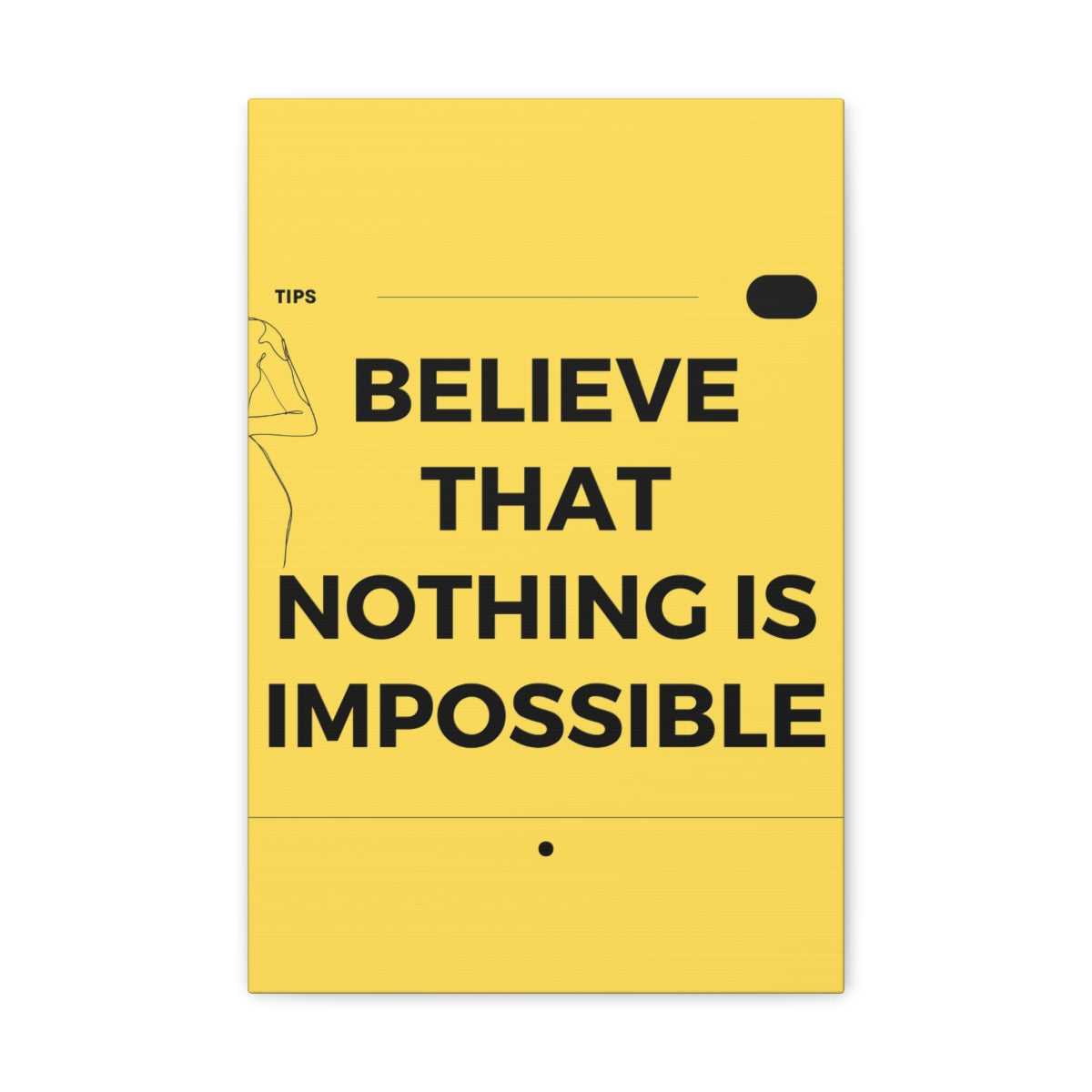 Scripture Walls Inspirational Wall Art Nothing Is Impossible Motivation Wall Decor for Home Office Gym Inspiring Success Quote Print Ready to Hang Unframed-Express Your Love Gifts