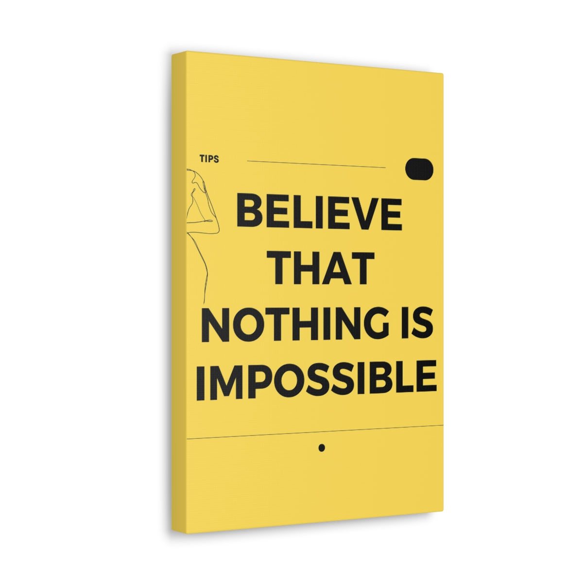 Scripture Walls Inspirational Wall Art Nothing Is Impossible Motivation Wall Decor for Home Office Gym Inspiring Success Quote Print Ready to Hang Unframed-Express Your Love Gifts