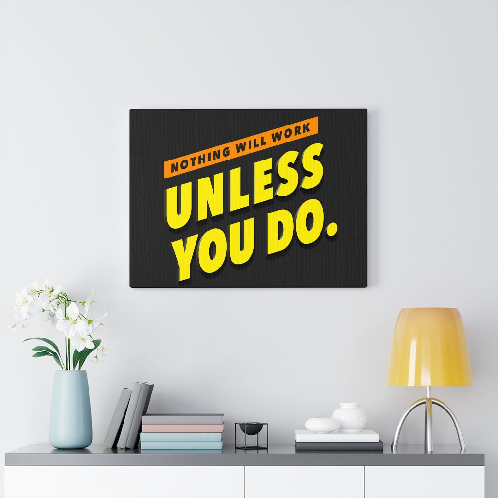 Scripture Walls Inspirational Wall Art Nothing Will Work Unless You Do Wall Art Motivational Motto Inspiring Prints Artwork Decor Ready to Hang Unframed-Express Your Love Gifts