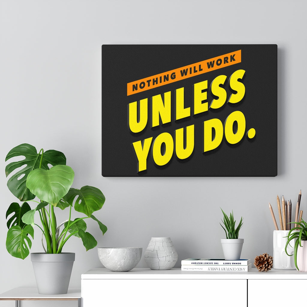 Scripture Walls Inspirational Wall Art Nothing Will Work Unless You Do Wall Art Motivational Motto Inspiring Prints Artwork Decor Ready to Hang Unframed-Express Your Love Gifts