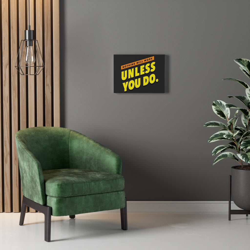Scripture Walls Inspirational Wall Art Nothing Will Work Unless You Do Wall Art Motivational Motto Inspiring Prints Artwork Decor Ready to Hang Unframed-Express Your Love Gifts