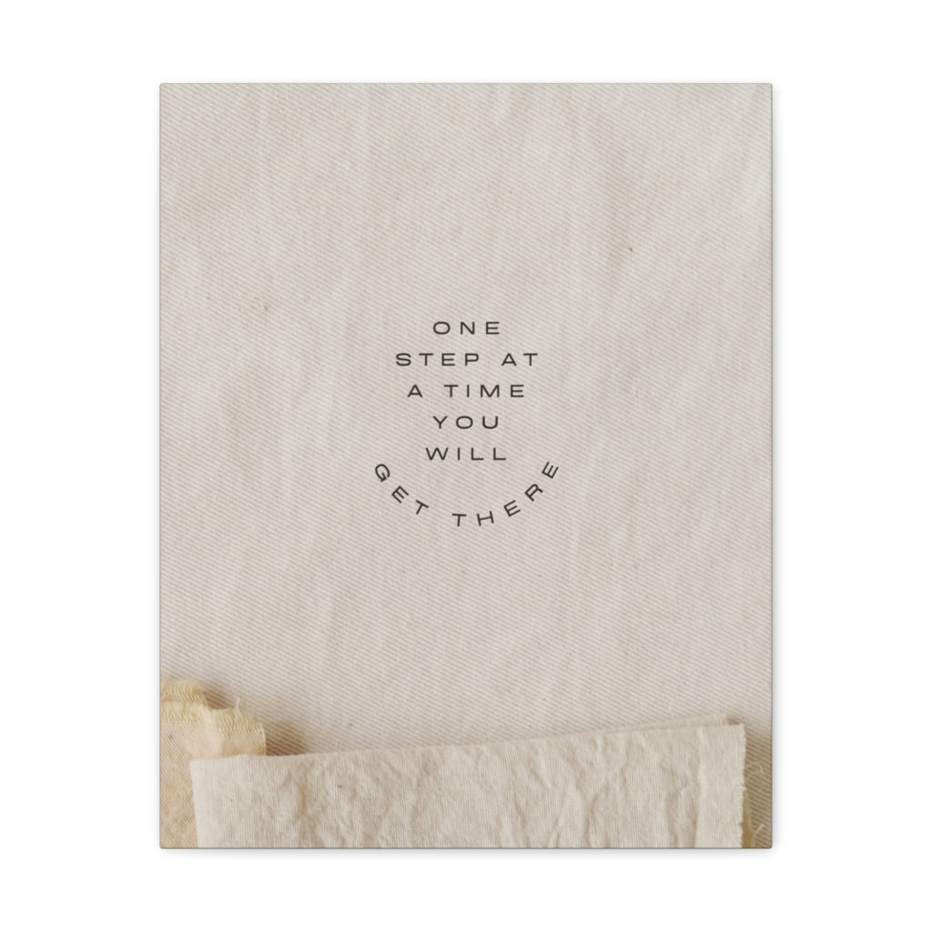 Scripture Walls Inspirational Wall Art One Step At A Time Motivation Wall Decor for Home Office Gym Inspiring Success Quote Print Ready to Hang Unframed-Express Your Love Gifts