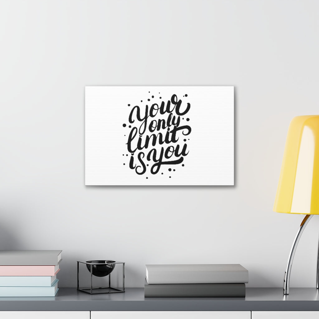 Scripture Walls Inspirational Wall Art Only Limit Motivation Wall Decor for Home Office Gym Inspiring Success Quote Print Ready to Hang Drea Unframed-Express Your Love Gifts
