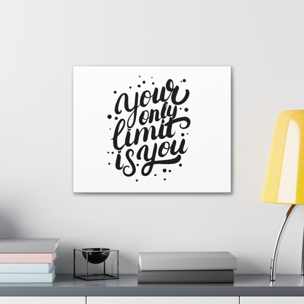 Scripture Walls Inspirational Wall Art Only Limit Motivation Wall Decor for Home Office Gym Inspiring Success Quote Print Ready to Hang Drea Unframed-Express Your Love Gifts