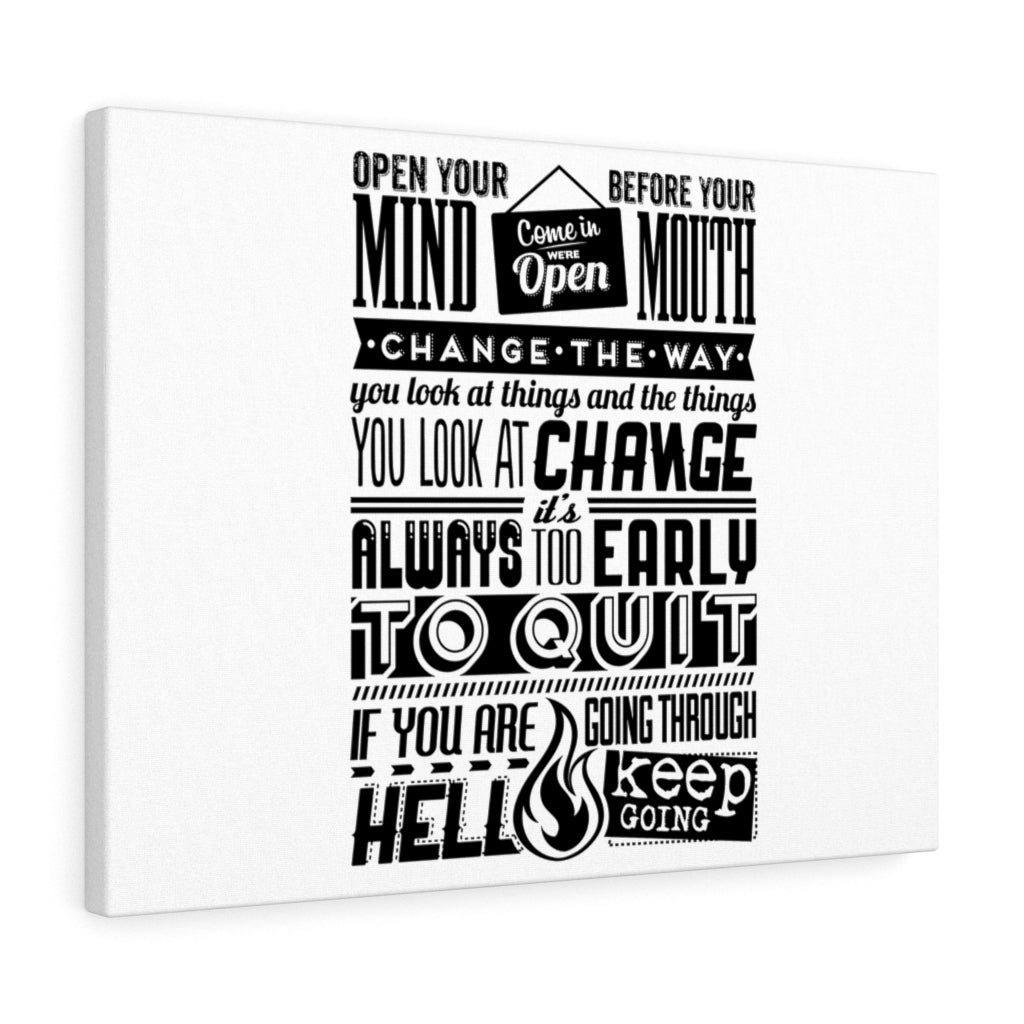 Scripture Walls Inspirational Wall Art Open Your Mind Wall Art Motivational Motto Inspiring Prints Artwork Decor Ready to Hang Unframed-Express Your Love Gifts