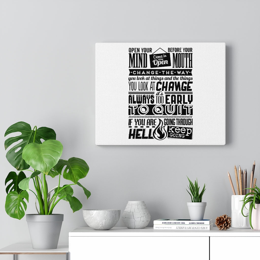 Scripture Walls Inspirational Wall Art Open Your Mind Wall Art Motivational Motto Inspiring Prints Artwork Decor Ready to Hang Unframed-Express Your Love Gifts