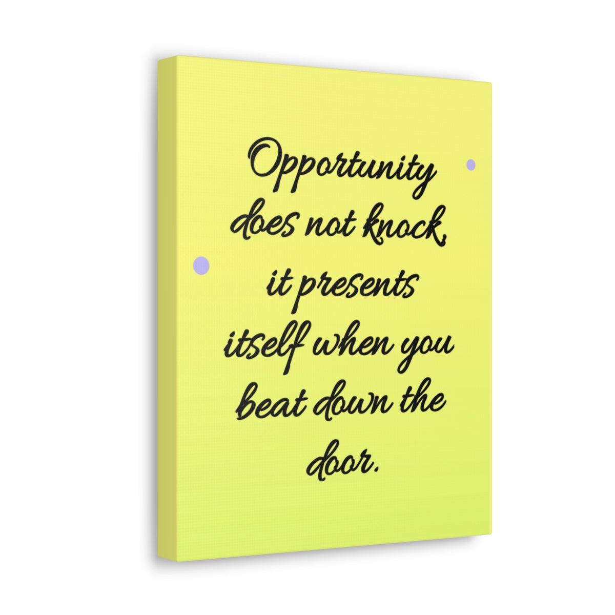 Scripture Walls Inspirational Wall Art Opportunity Does Not Knock Motivation Wall Decor for Home Office Gym Inspiring Success Quote Print Ready to Hang Unframed-Express Your Love Gifts