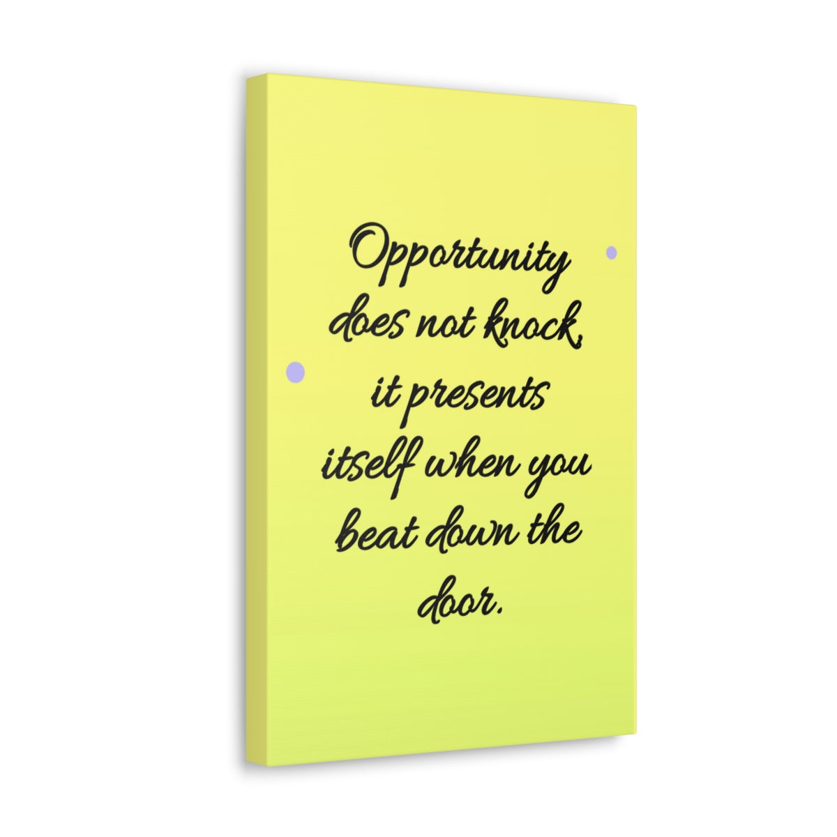 Scripture Walls Inspirational Wall Art Opportunity Does Not Knock Motivation Wall Decor for Home Office Gym Inspiring Success Quote Print Ready to Hang Unframed-Express Your Love Gifts
