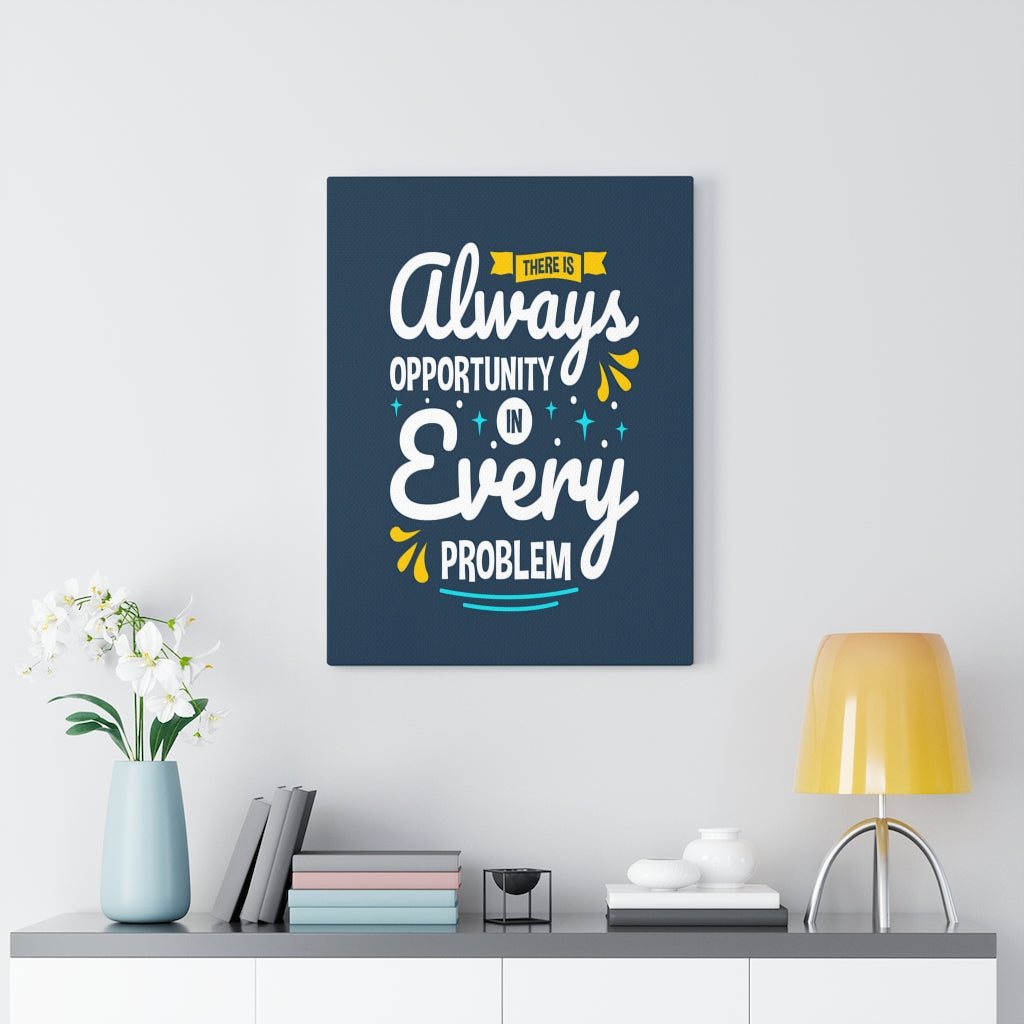 Scripture Walls Inspirational Wall Art Opportunity In Every Problem Wall Art Motivation Wall Decor for Home Office Gym Inspiring Success Quote Print Ready to Hang Unframed-Express Your Love Gifts