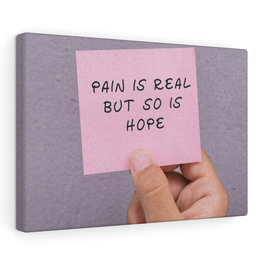Scripture Walls Inspirational Wall Art Pain Is Real But So Is Hope Motivational Print Ready to Hang Artwork Unframed-Express Your Love Gifts