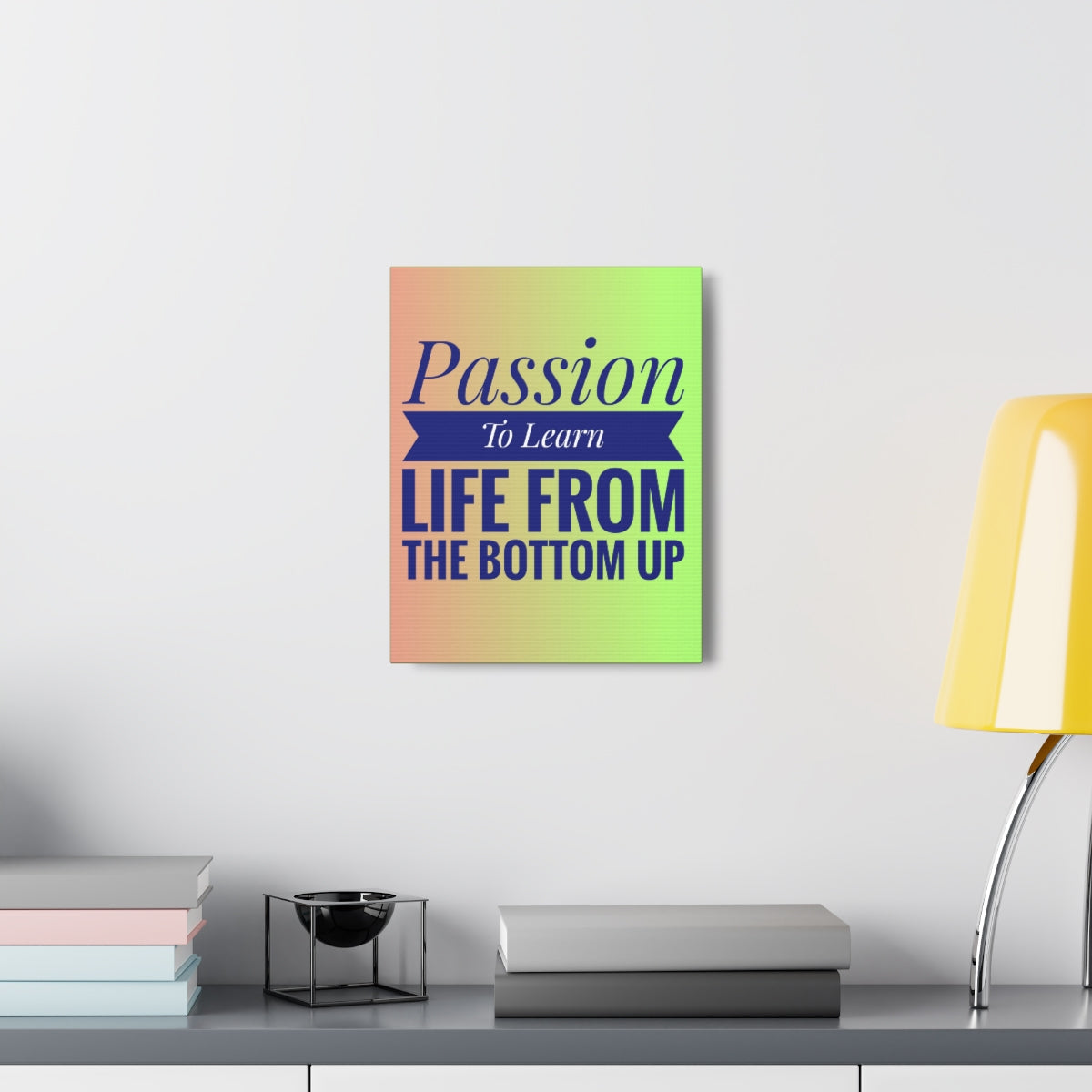 Scripture Walls Inspirational Wall Art Passion To Learn Life Motivation Wall Decor for Home Office Gym Inspiring Success Quote Print Ready to Hang Unframed-Express Your Love Gifts
