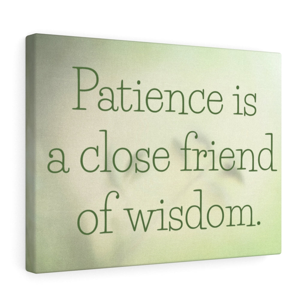 Scripture Walls Inspirational Wall Art Patience Is A Close Friend Motivational Print Ready to Hang Artwork Unframed-Express Your Love Gifts
