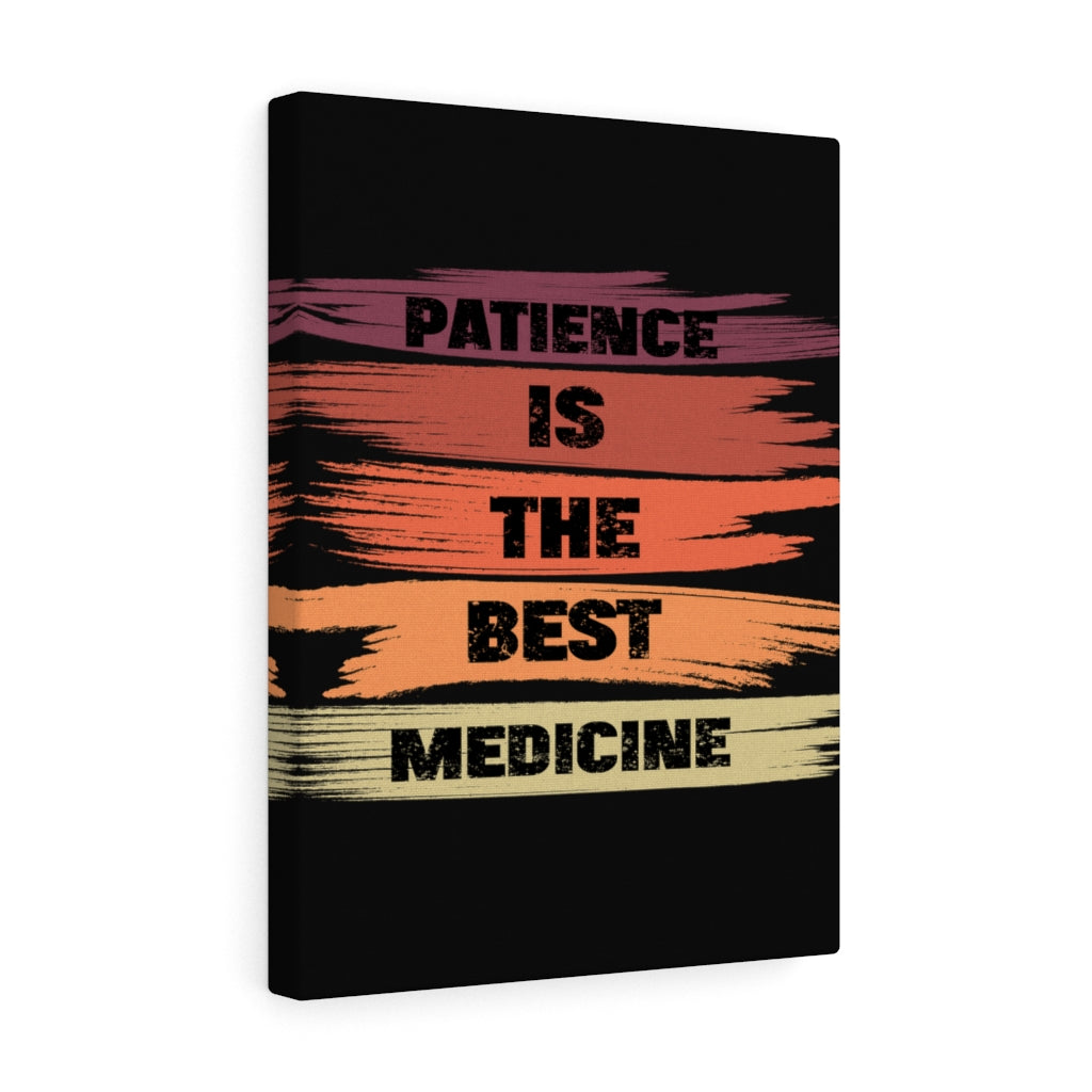 Scripture Walls Inspirational Wall Art Patience Is The Best Medicine Black Wall Art Motivation Wall Decor for Home Office Gym Inspiring Success Quote Print Ready to Hang Unframed-Express Your Love Gifts