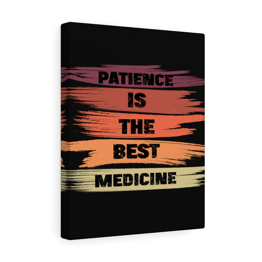 Scripture Walls Inspirational Wall Art Patience Is The Best Medicine Black Wall Art Motivation Wall Decor for Home Office Gym Inspiring Success Quote Print Ready to Hang Unframed-Express Your Love Gifts