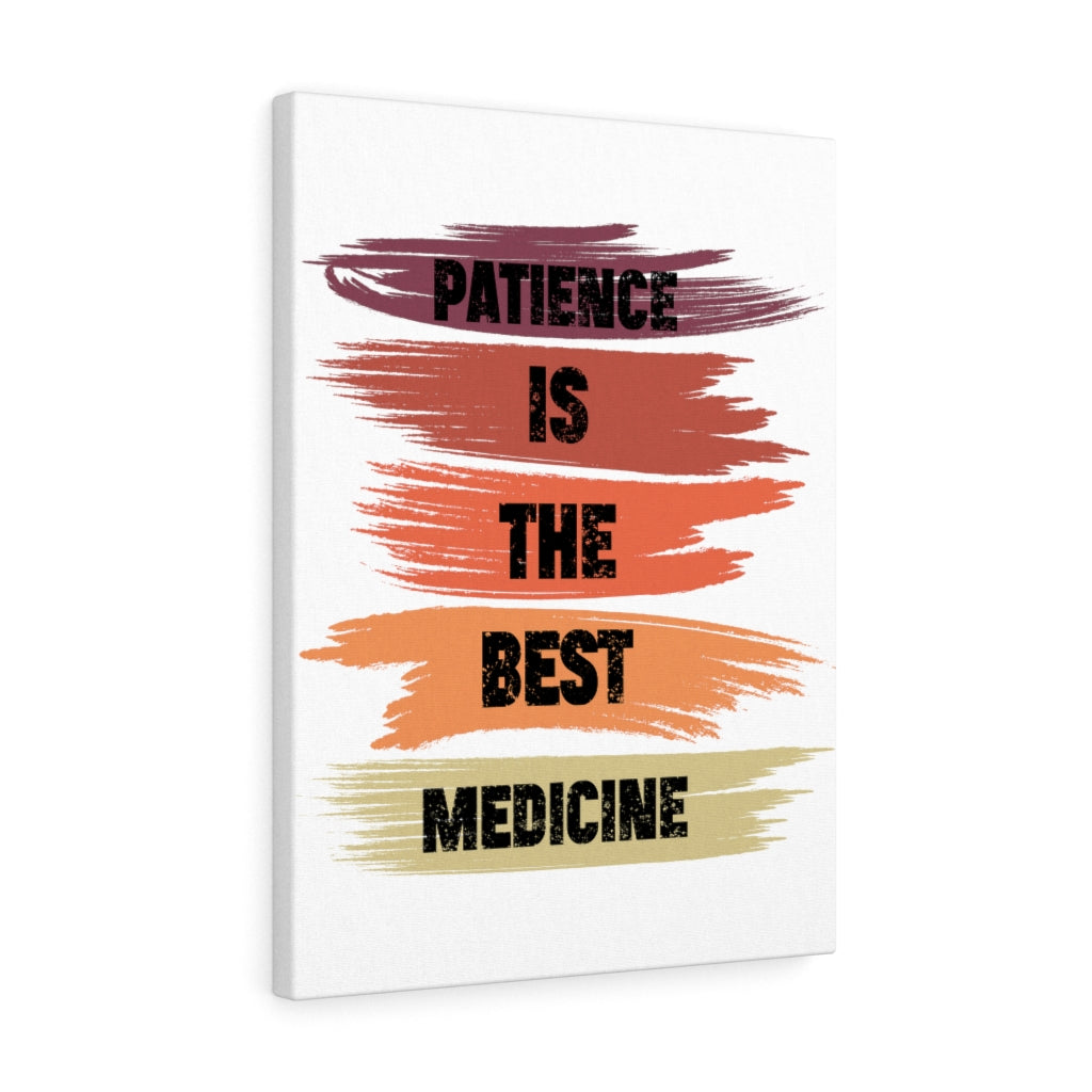 Scripture Walls Inspirational Wall Art Patience Is The Best Medicine Wall Art Motivation Wall Decor for Home Office Gym Inspiring Success Quote Print Ready to Hang Unframed-Express Your Love Gifts