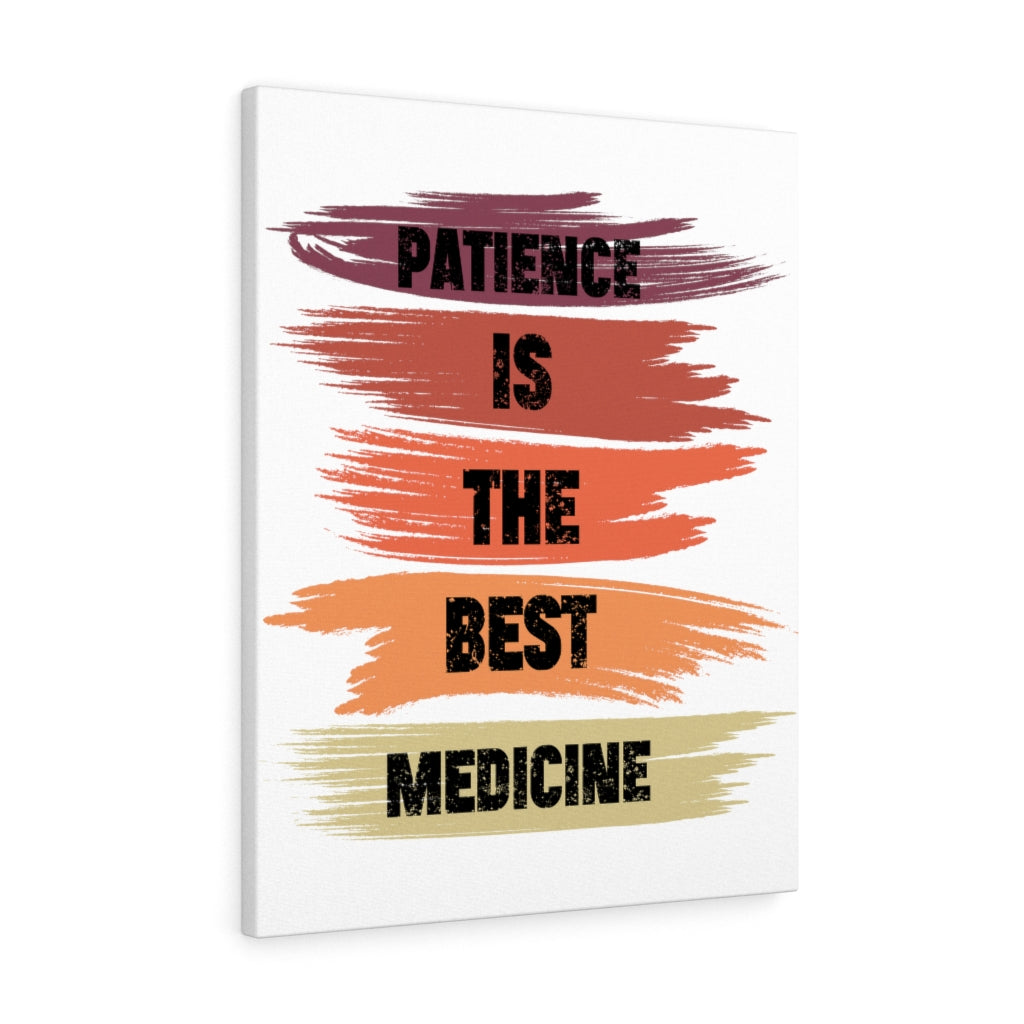 Scripture Walls Inspirational Wall Art Patience Is The Best Medicine Wall Art Motivation Wall Decor for Home Office Gym Inspiring Success Quote Print Ready to Hang Unframed-Express Your Love Gifts