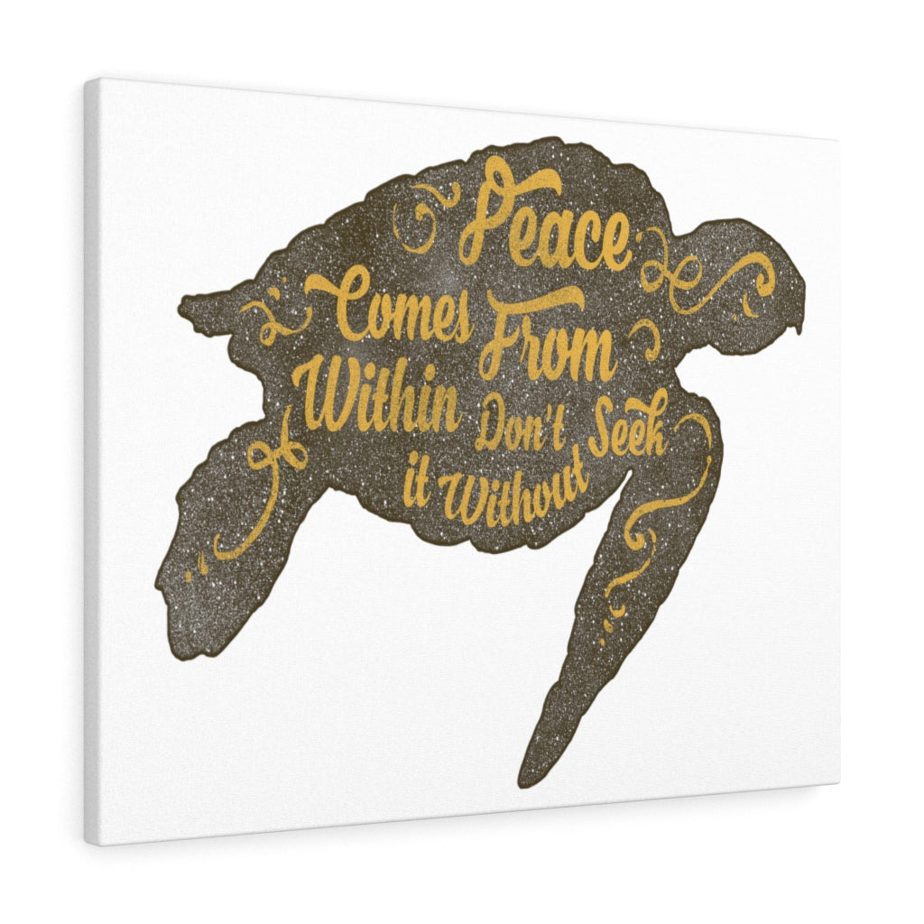 Scripture Walls Inspirational Wall Art Peace Comes From Within Wall Art Motivation Wall Decor for Home Office Gym Inspiring Success Quote Print Ready to Hang Unframed-Express Your Love Gifts