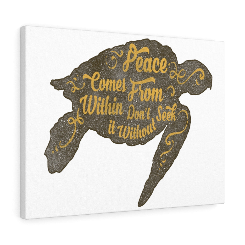 Scripture Walls Inspirational Wall Art Peace Comes From Within Wall Art Motivation Wall Decor for Home Office Gym Inspiring Success Quote Print Ready to Hang Unframed-Express Your Love Gifts