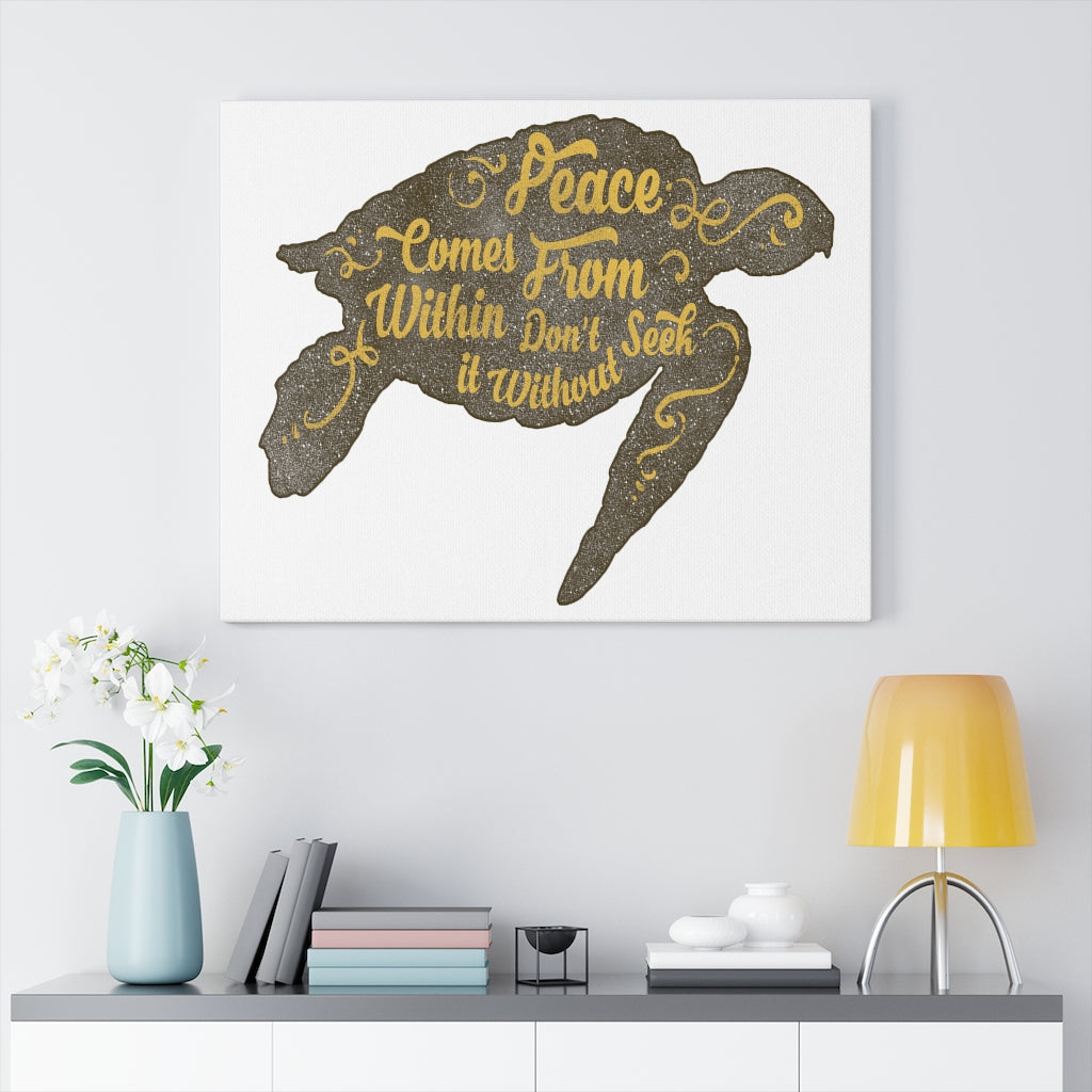 Scripture Walls Inspirational Wall Art Peace Comes From Within Wall Art Motivation Wall Decor for Home Office Gym Inspiring Success Quote Print Ready to Hang Unframed-Express Your Love Gifts