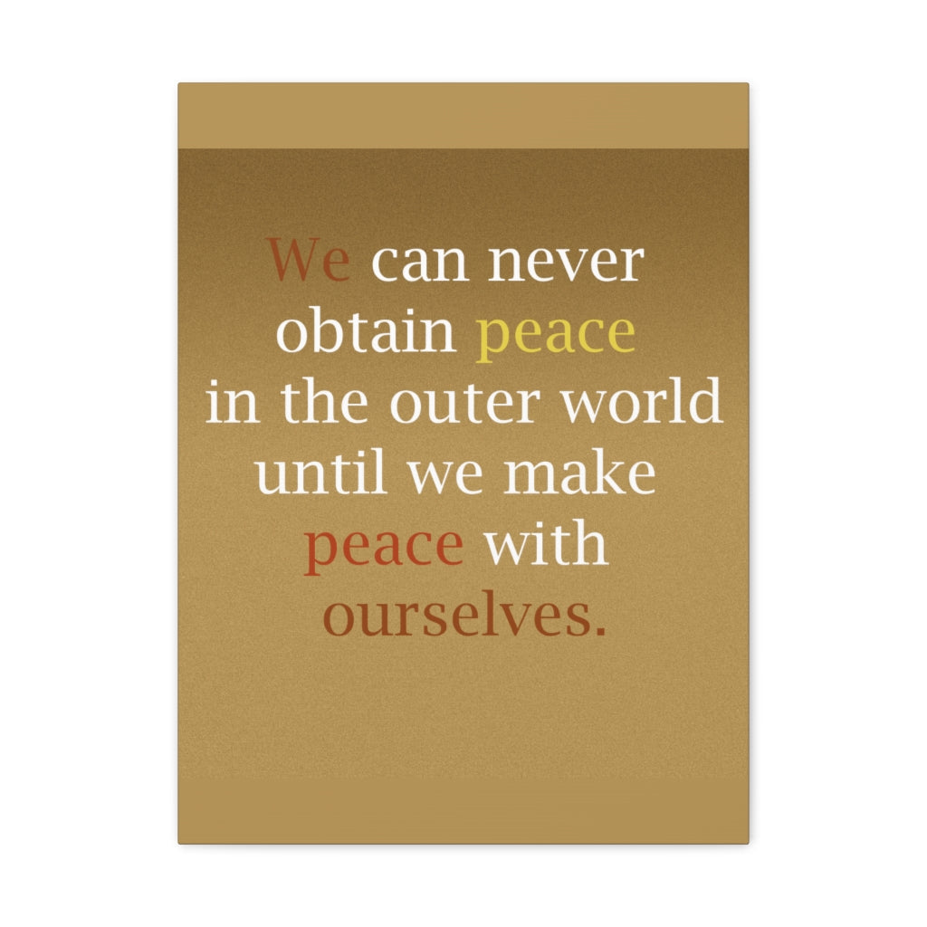 Scripture Walls Inspirational Wall Art Peace With Ourselves Motivation Wall Decor for Home Office Gym Inspiring Success Quote Print Ready to Hang Unframed-Express Your Love Gifts