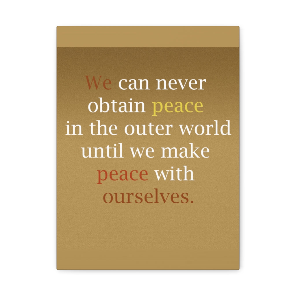 Scripture Walls Inspirational Wall Art Peace With Ourselves Motivation Wall Decor for Home Office Gym Inspiring Success Quote Print Ready to Hang Unframed-Express Your Love Gifts