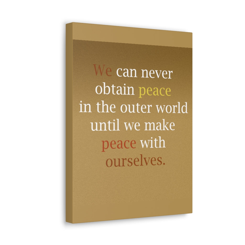 Scripture Walls Inspirational Wall Art Peace With Ourselves Motivation Wall Decor for Home Office Gym Inspiring Success Quote Print Ready to Hang Unframed-Express Your Love Gifts