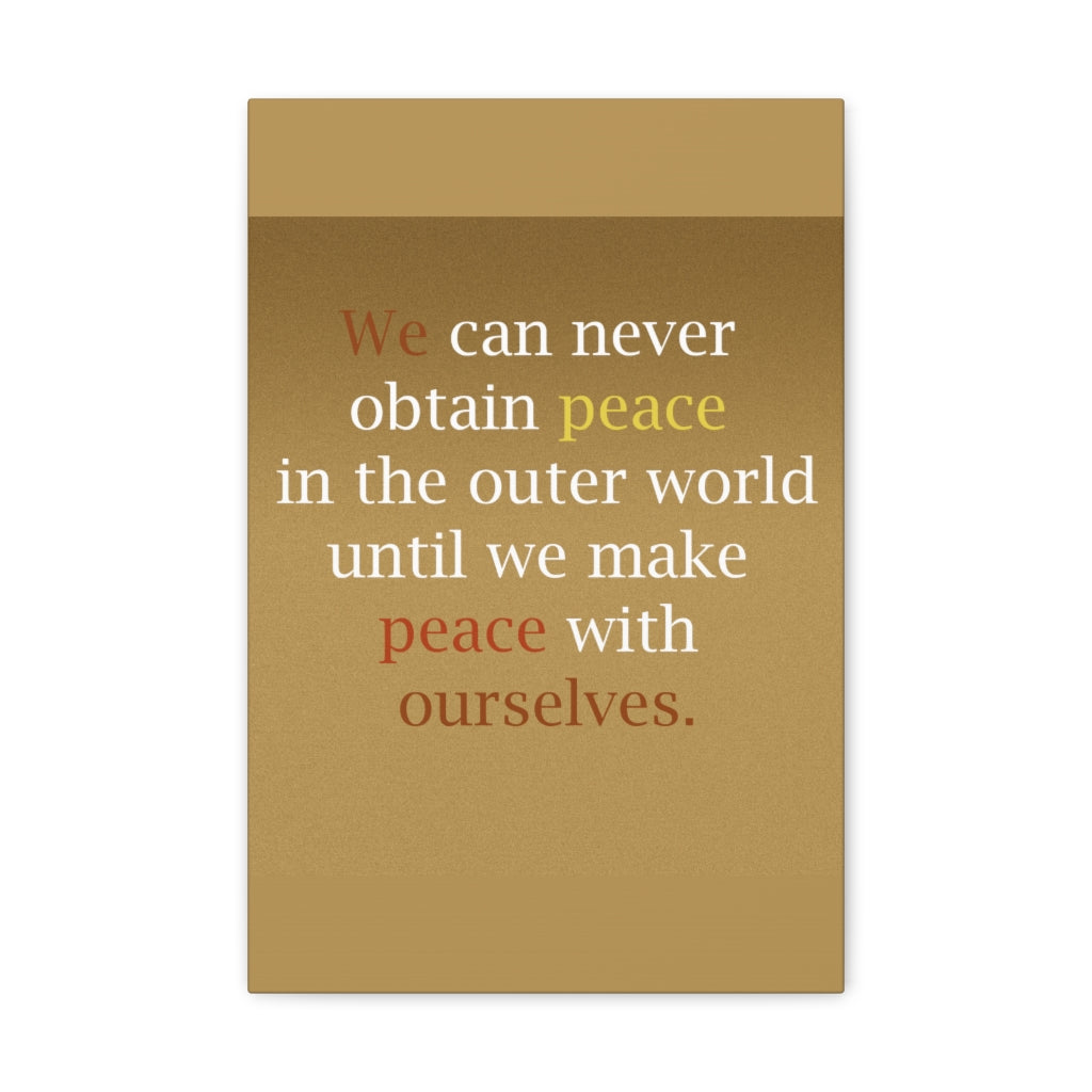 Scripture Walls Inspirational Wall Art Peace With Ourselves Motivation Wall Decor for Home Office Gym Inspiring Success Quote Print Ready to Hang Unframed-Express Your Love Gifts