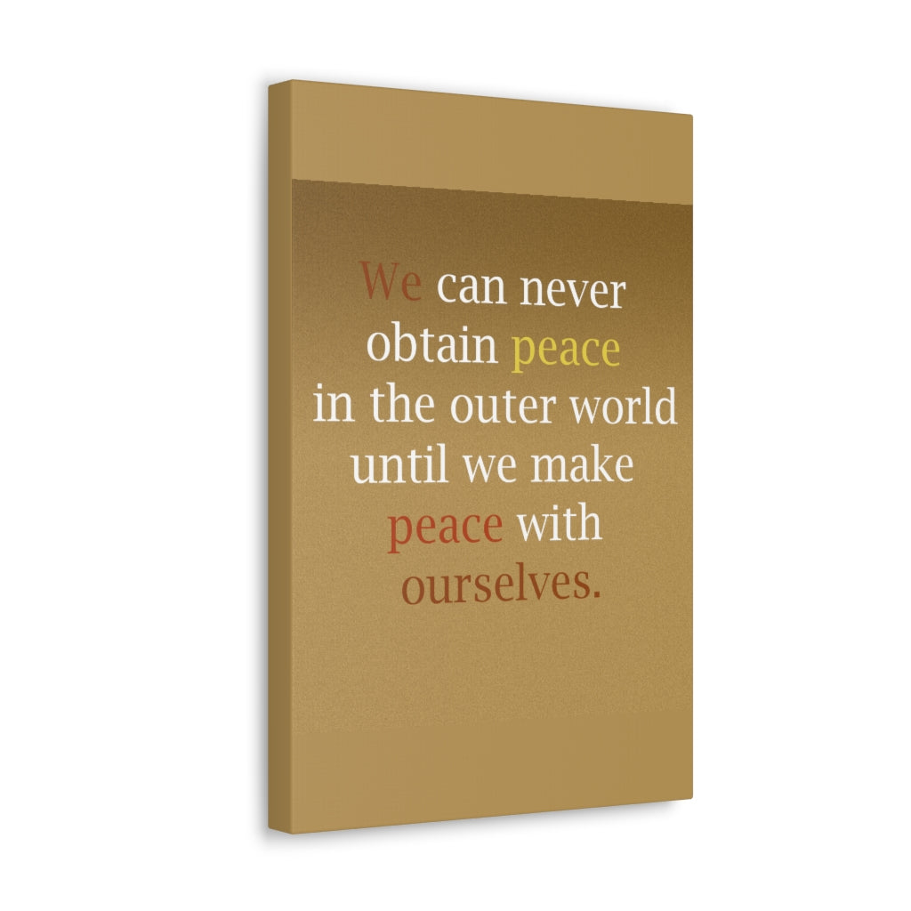 Scripture Walls Inspirational Wall Art Peace With Ourselves Motivation Wall Decor for Home Office Gym Inspiring Success Quote Print Ready to Hang Unframed-Express Your Love Gifts