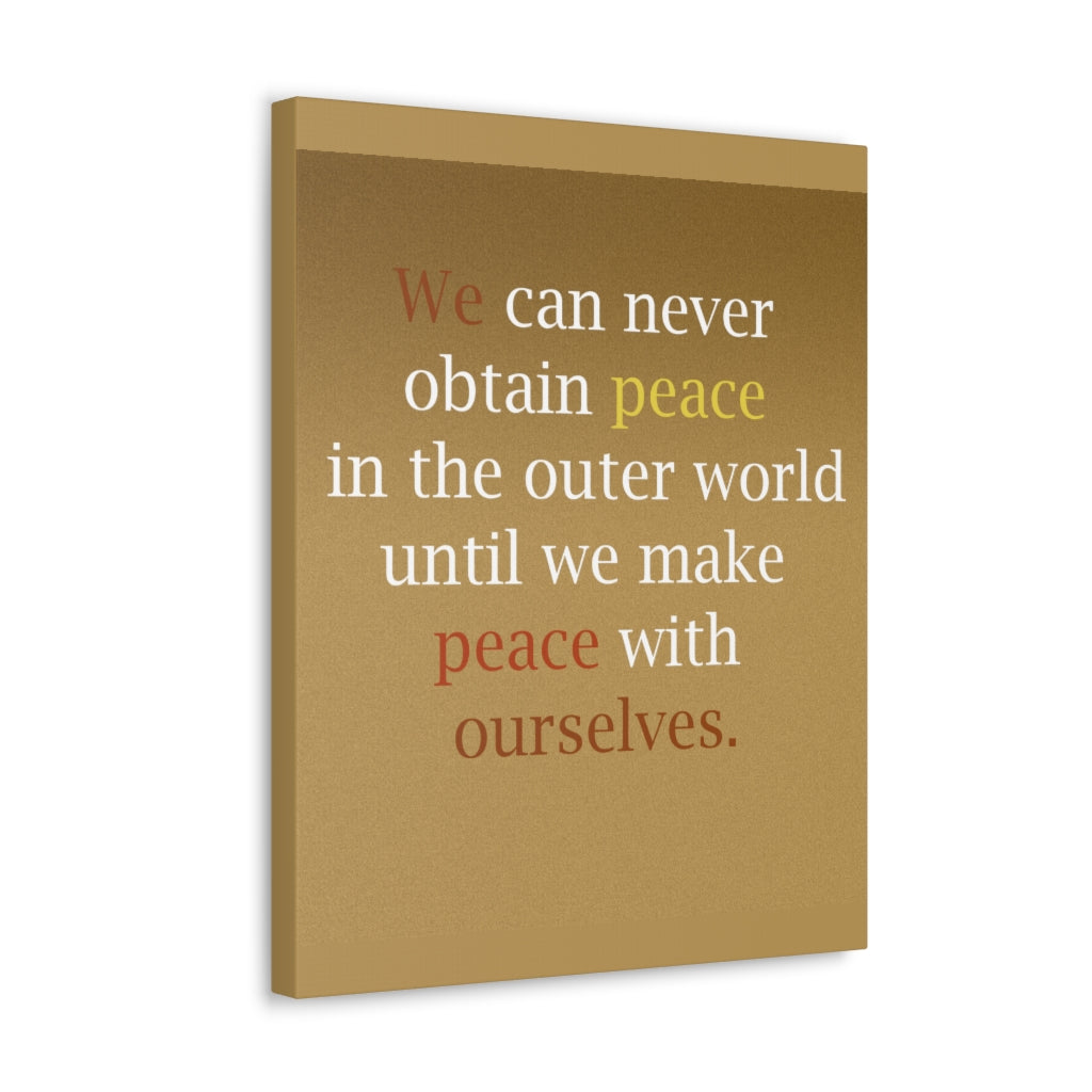 Scripture Walls Inspirational Wall Art Peace With Ourselves Motivation Wall Decor for Home Office Gym Inspiring Success Quote Print Ready to Hang Unframed-Express Your Love Gifts