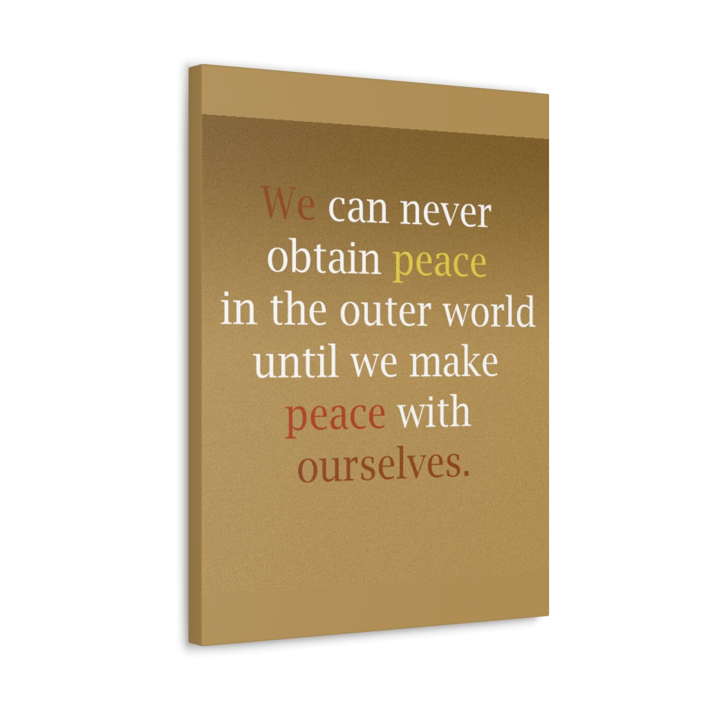 Scripture Walls Inspirational Wall Art Peace With Ourselves Motivation Wall Decor for Home Office Gym Inspiring Success Quote Print Ready to Hang Unframed-Express Your Love Gifts