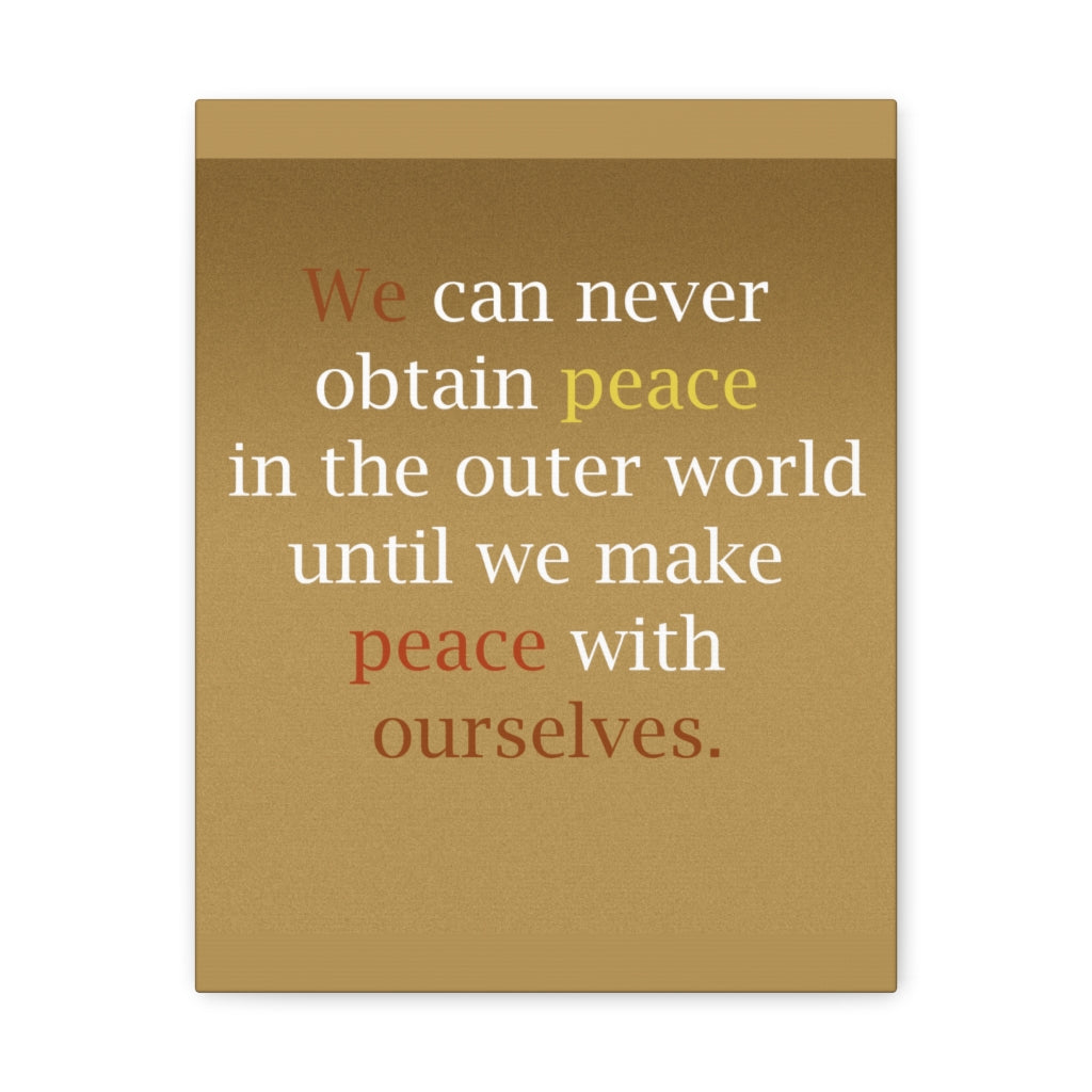 Scripture Walls Inspirational Wall Art Peace With Ourselves Motivation Wall Decor for Home Office Gym Inspiring Success Quote Print Ready to Hang Unframed-Express Your Love Gifts