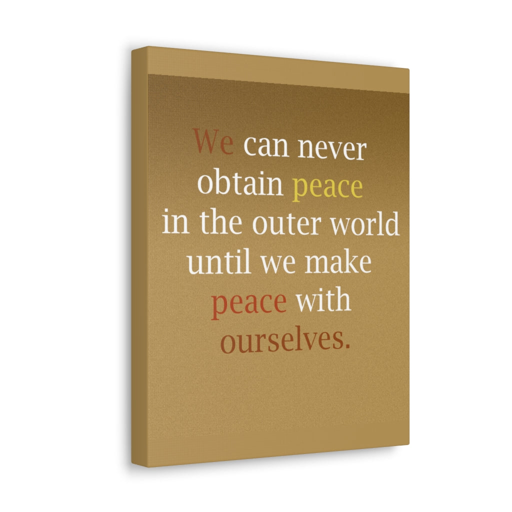 Scripture Walls Inspirational Wall Art Peace With Ourselves Motivation Wall Decor for Home Office Gym Inspiring Success Quote Print Ready to Hang Unframed-Express Your Love Gifts