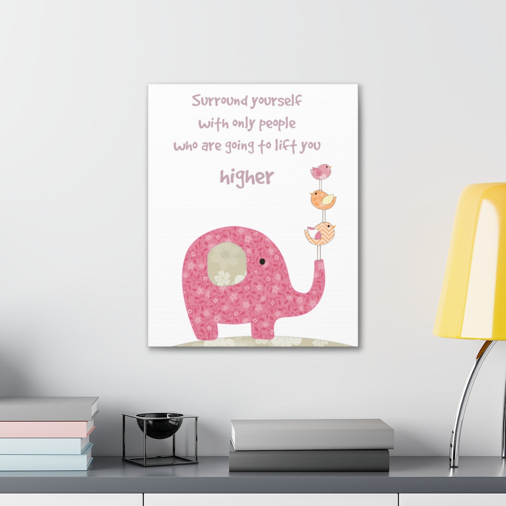 Scripture Walls Inspirational Wall Art People Lift You Higher Motivation Wall Decor for Home Office Gym Inspiring Success Quote Print Ready to Hang Unframed-Express Your Love Gifts