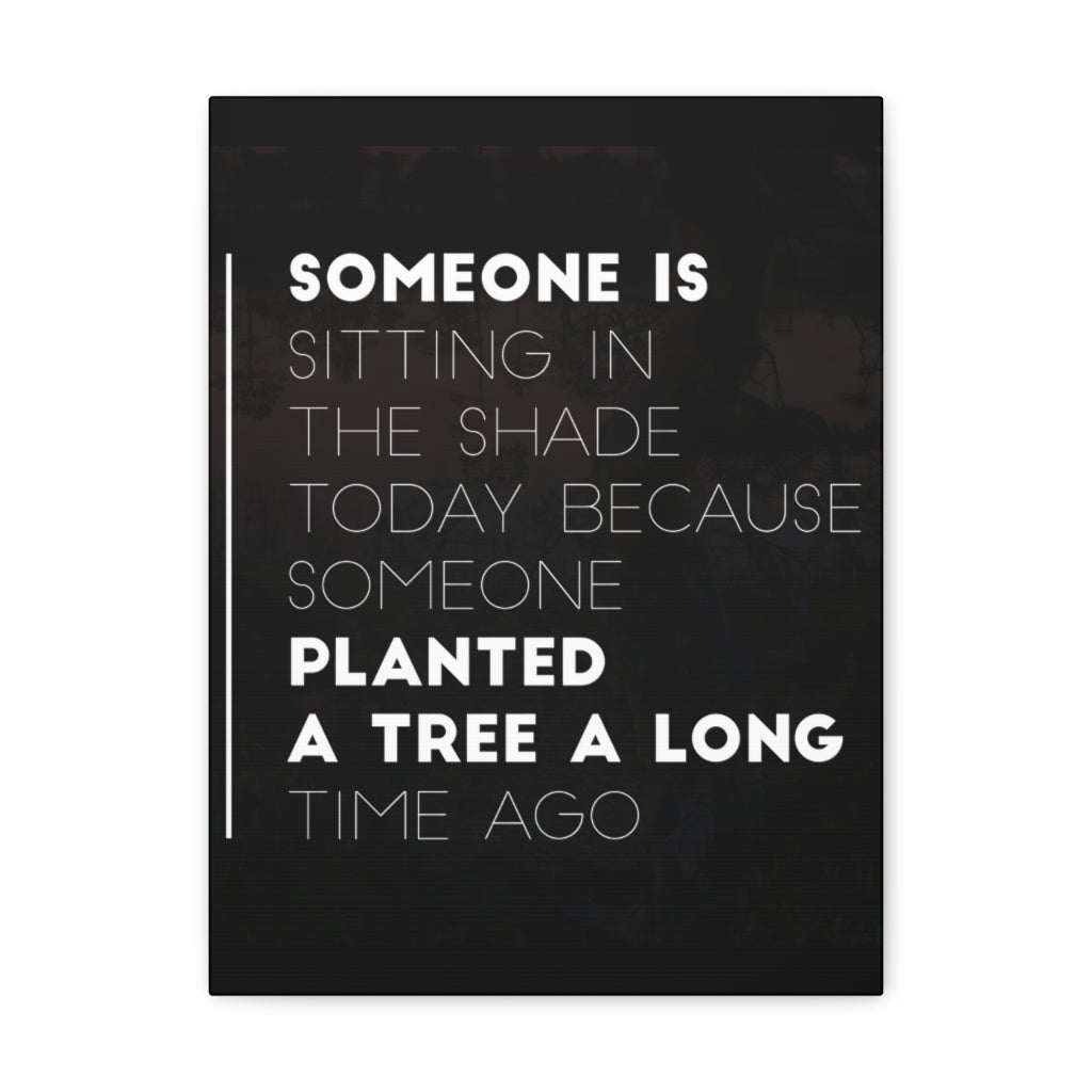 Scripture Walls Inspirational Wall Art Planted Tree Long Time Ago Motivation Wall Decor for Home Office Gym Inspiring Success Quote Print Ready to Hang Unframed-Express Your Love Gifts