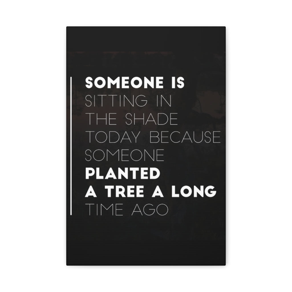 Scripture Walls Inspirational Wall Art Planted Tree Long Time Ago Motivation Wall Decor for Home Office Gym Inspiring Success Quote Print Ready to Hang Unframed-Express Your Love Gifts