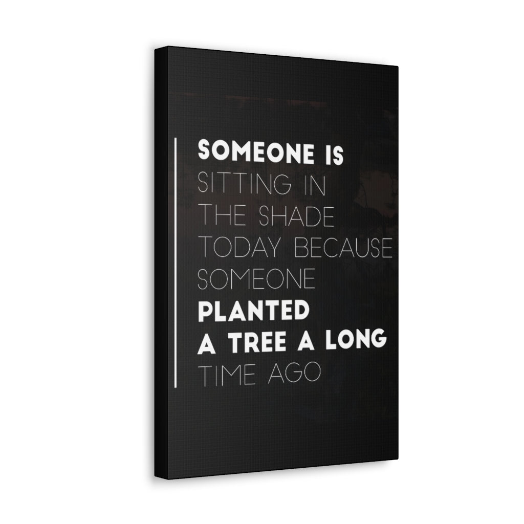 Scripture Walls Inspirational Wall Art Planted Tree Long Time Ago Motivation Wall Decor for Home Office Gym Inspiring Success Quote Print Ready to Hang Unframed-Express Your Love Gifts