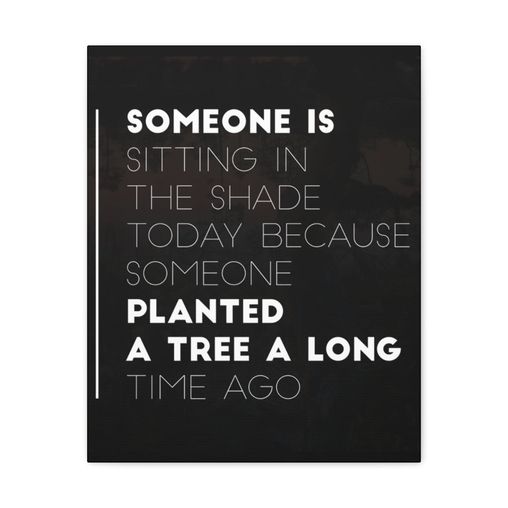 Scripture Walls Inspirational Wall Art Planted Tree Long Time Ago Motivation Wall Decor for Home Office Gym Inspiring Success Quote Print Ready to Hang Unframed-Express Your Love Gifts