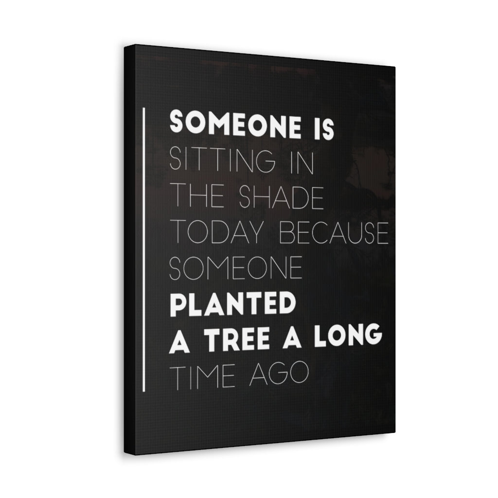 Scripture Walls Inspirational Wall Art Planted Tree Long Time Ago Motivation Wall Decor for Home Office Gym Inspiring Success Quote Print Ready to Hang Unframed-Express Your Love Gifts