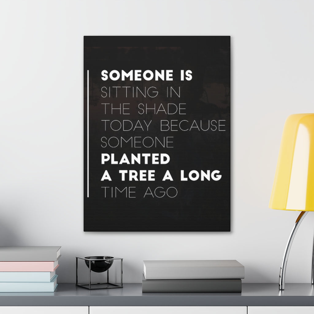 Scripture Walls Inspirational Wall Art Planted Tree Long Time Ago Motivation Wall Decor for Home Office Gym Inspiring Success Quote Print Ready to Hang Unframed-Express Your Love Gifts