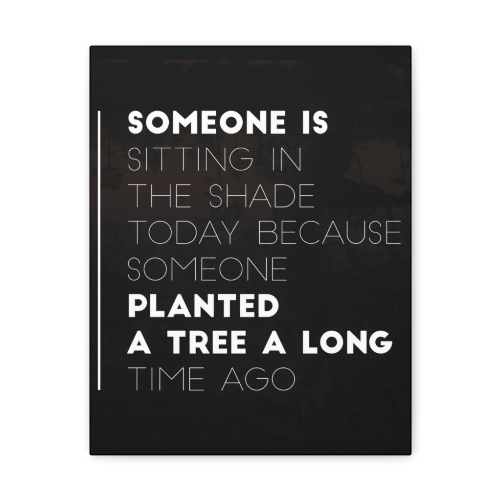 Scripture Walls Inspirational Wall Art Planted Tree Long Time Ago Motivation Wall Decor for Home Office Gym Inspiring Success Quote Print Ready to Hang Unframed-Express Your Love Gifts