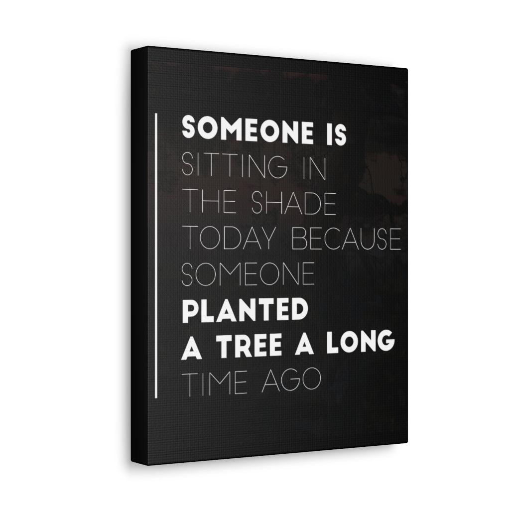Scripture Walls Inspirational Wall Art Planted Tree Long Time Ago Motivation Wall Decor for Home Office Gym Inspiring Success Quote Print Ready to Hang Unframed-Express Your Love Gifts