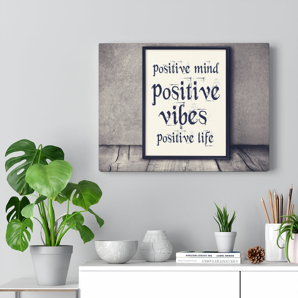 Scripture Walls Inspirational Wall Art Positive Mind Positive Vibes Motivational Print Ready to Hang Artwork Unframed-Express Your Love Gifts
