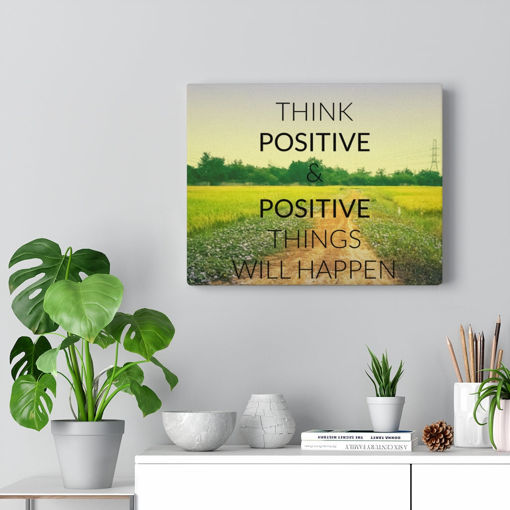 Scripture Walls Inspirational Wall Art Positive Things Will Happen Motivational Print Ready to Hang Artwork Unframed-Express Your Love Gifts