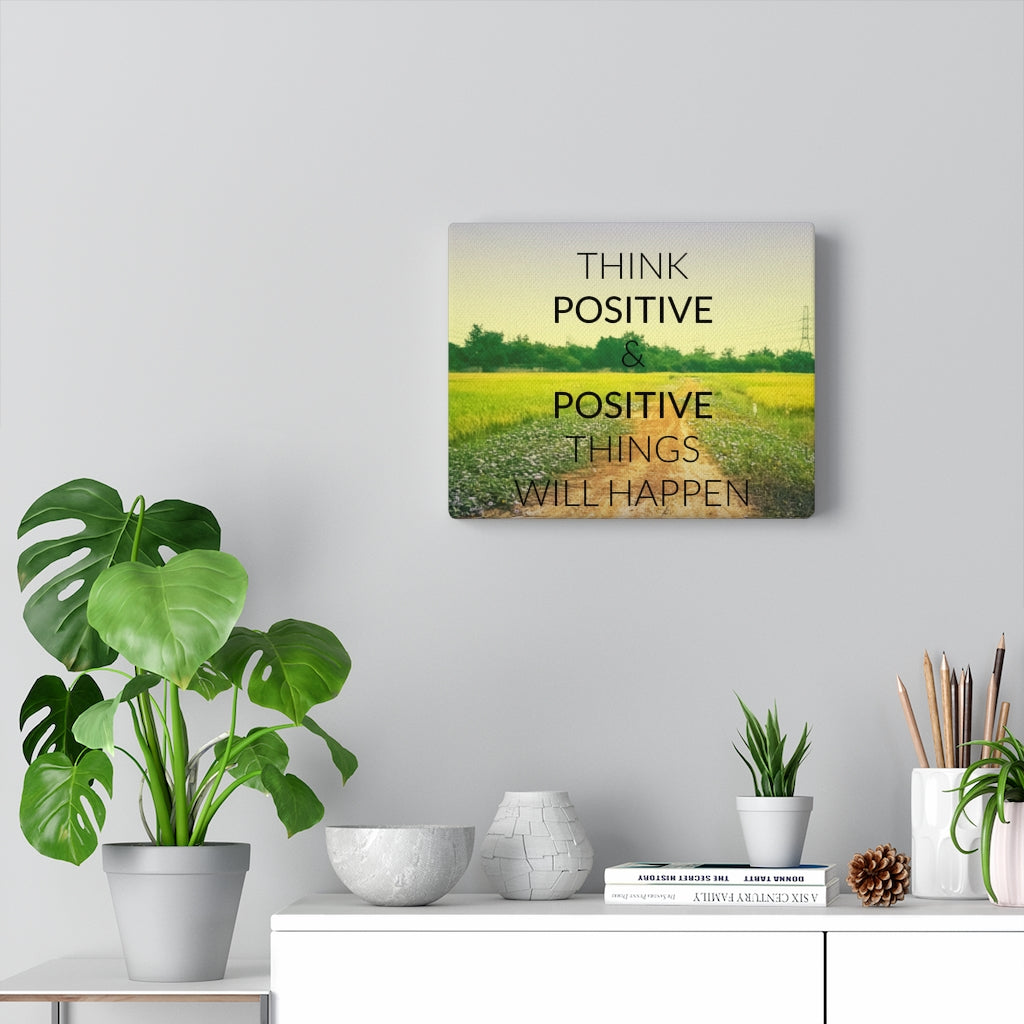 Scripture Walls Inspirational Wall Art Positive Things Will Happen Motivational Print Ready to Hang Artwork Unframed-Express Your Love Gifts