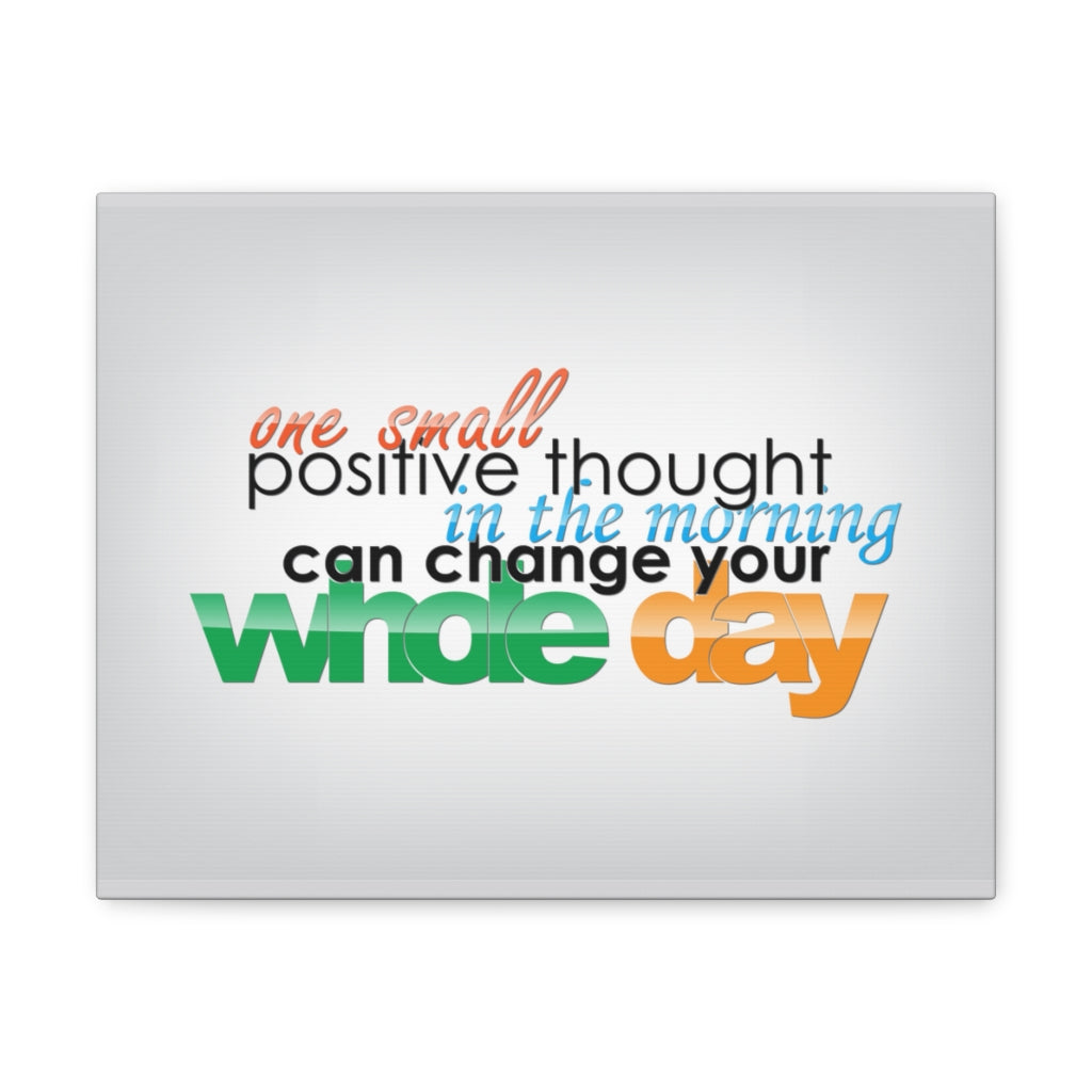 Scripture Walls Inspirational Wall Art Positive Thought Can Change Motivation Wall Decor for Home Office Gym Inspiring Success Quote Print Ready to Hang Unframed-Express Your Love Gifts