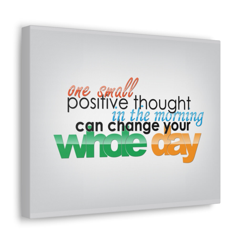Scripture Walls Inspirational Wall Art Positive Thought Can Change Motivation Wall Decor for Home Office Gym Inspiring Success Quote Print Ready to Hang Unframed-Express Your Love Gifts