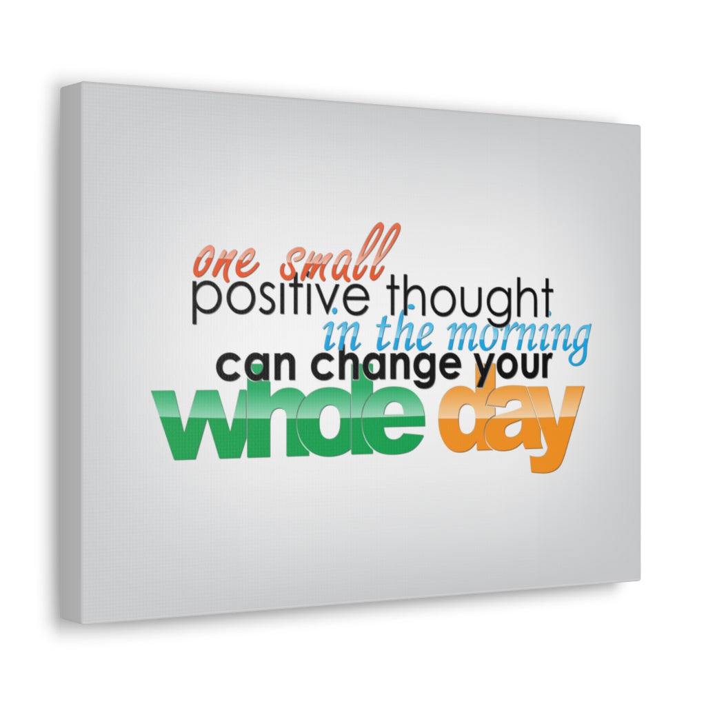Scripture Walls Inspirational Wall Art Positive Thought Can Change Motivation Wall Decor for Home Office Gym Inspiring Success Quote Print Ready to Hang Unframed-Express Your Love Gifts