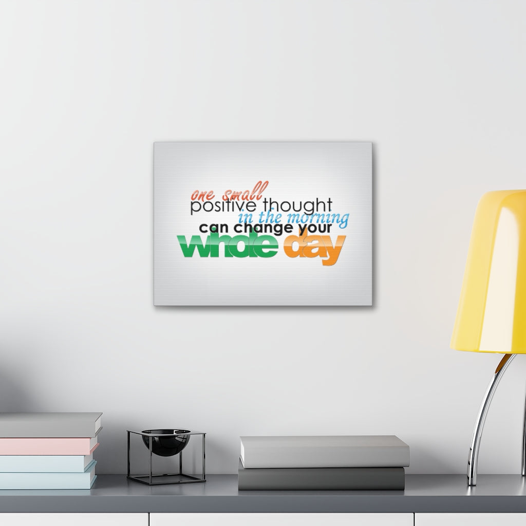 Scripture Walls Inspirational Wall Art Positive Thought Can Change Motivation Wall Decor for Home Office Gym Inspiring Success Quote Print Ready to Hang Unframed-Express Your Love Gifts