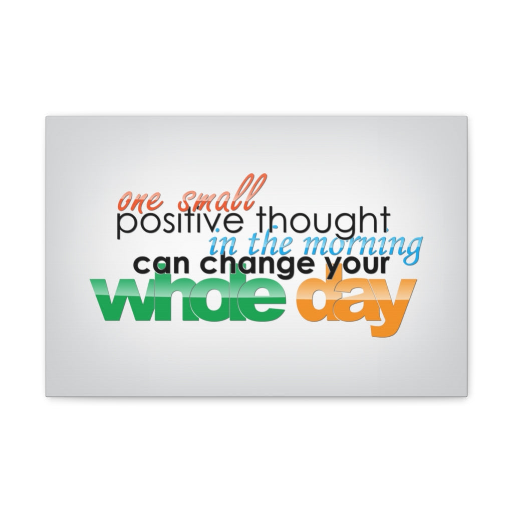 Scripture Walls Inspirational Wall Art Positive Thought Can Change Motivation Wall Decor for Home Office Gym Inspiring Success Quote Print Ready to Hang Unframed-Express Your Love Gifts